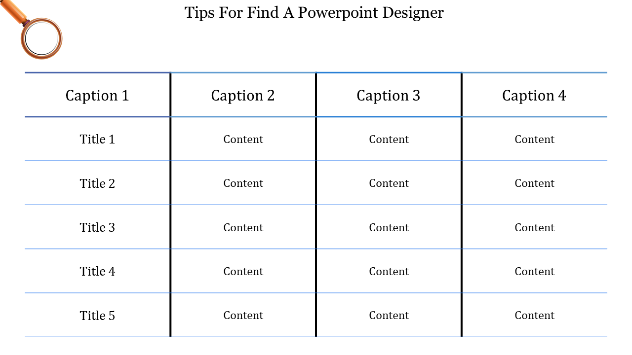 Free - Find A PowerPoint Designer Slide Template Presentation